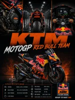 فوم برد KTM MotoGP Red bull team - تصویر 4