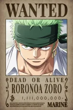 فوم برد Roronoa Zoro wanted - تصویر 4